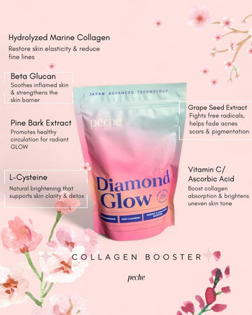 (NEW PACKAGING) PECHE, Diamond Glow, Whitening & Energy Booster